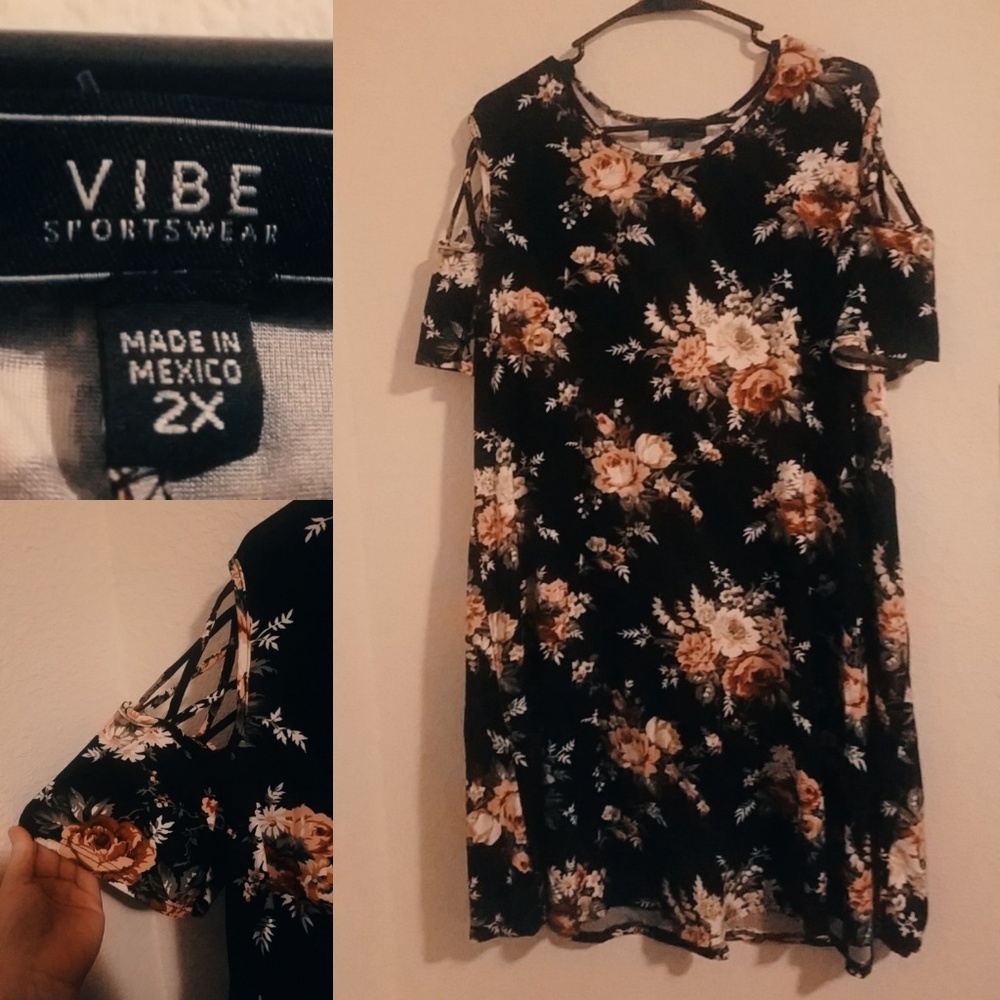 VIBE SPORTSWEAR Floral Dress